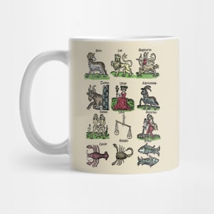 Signs of the Zodiac - Medieval Astrology: Mug